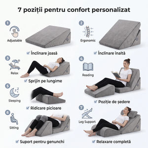 Pernă sprijin înclinată reglabilă din memory foam, imaginea 4