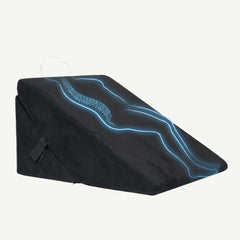 Perna multifunctionala 7-in-1 memory foam pliabila, cap/spate/picioare, Negru