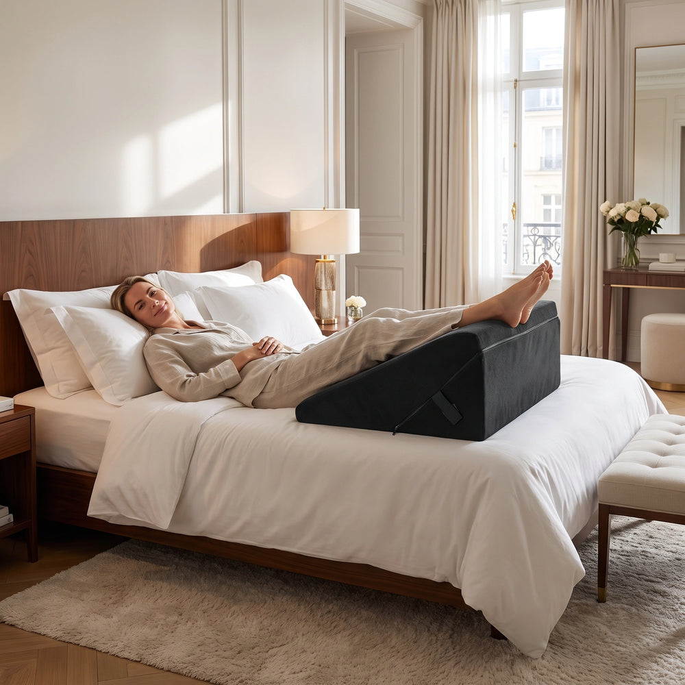 Pernă multifuncțională 7 în 1 din memory foam neagră, imaginea 5
