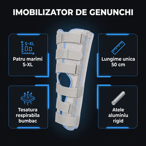 Orteză genunchi din trei piese reglabile, imaginea 7