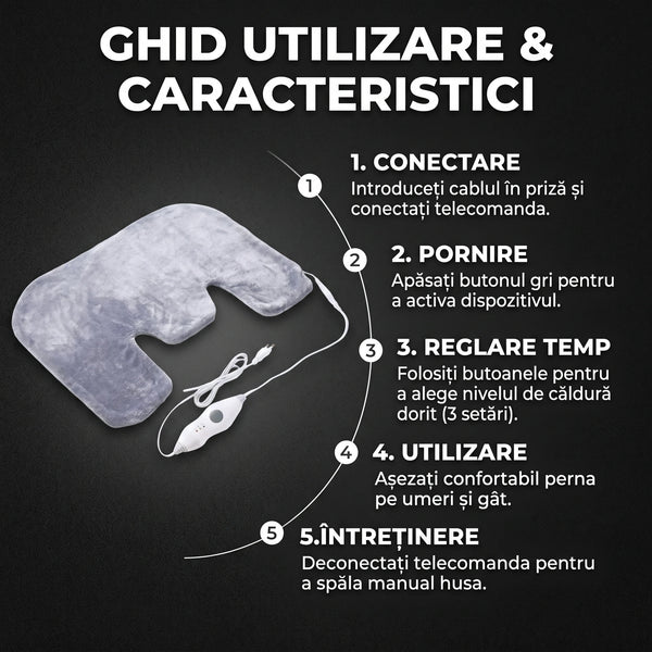 Pătură electrică cu încălzire pentru gât și umeri, imaginea 7