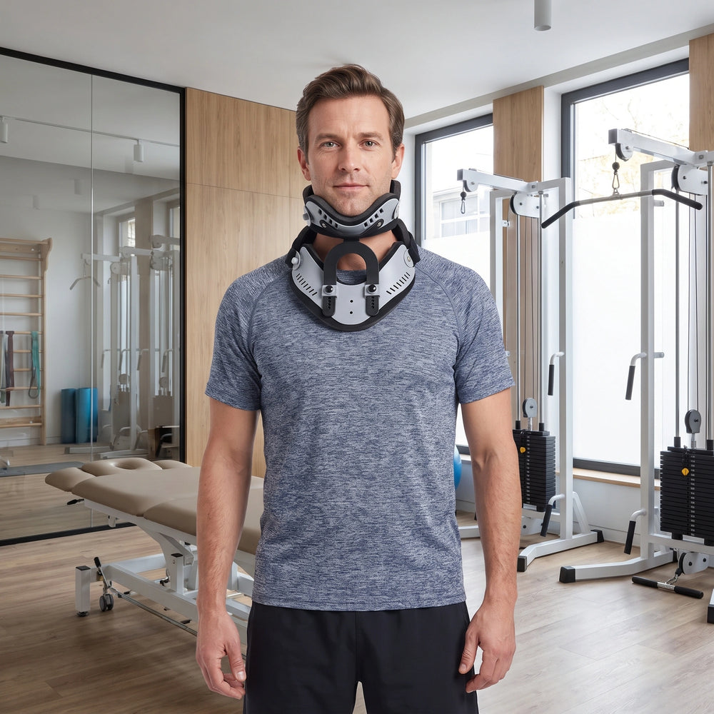 Guler cervical ortopedic reglabil pentru zona gâtului