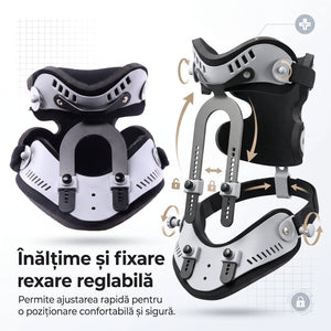 Guler cervical reglabil ortopedic pentru imobilizare gat – imaginea 4