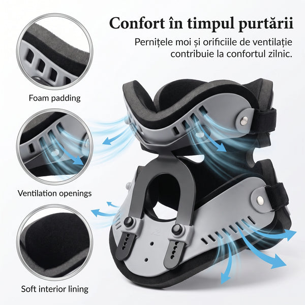 Guler cervical reglabil ortopedic pentru imobilizare gat – imaginea 5