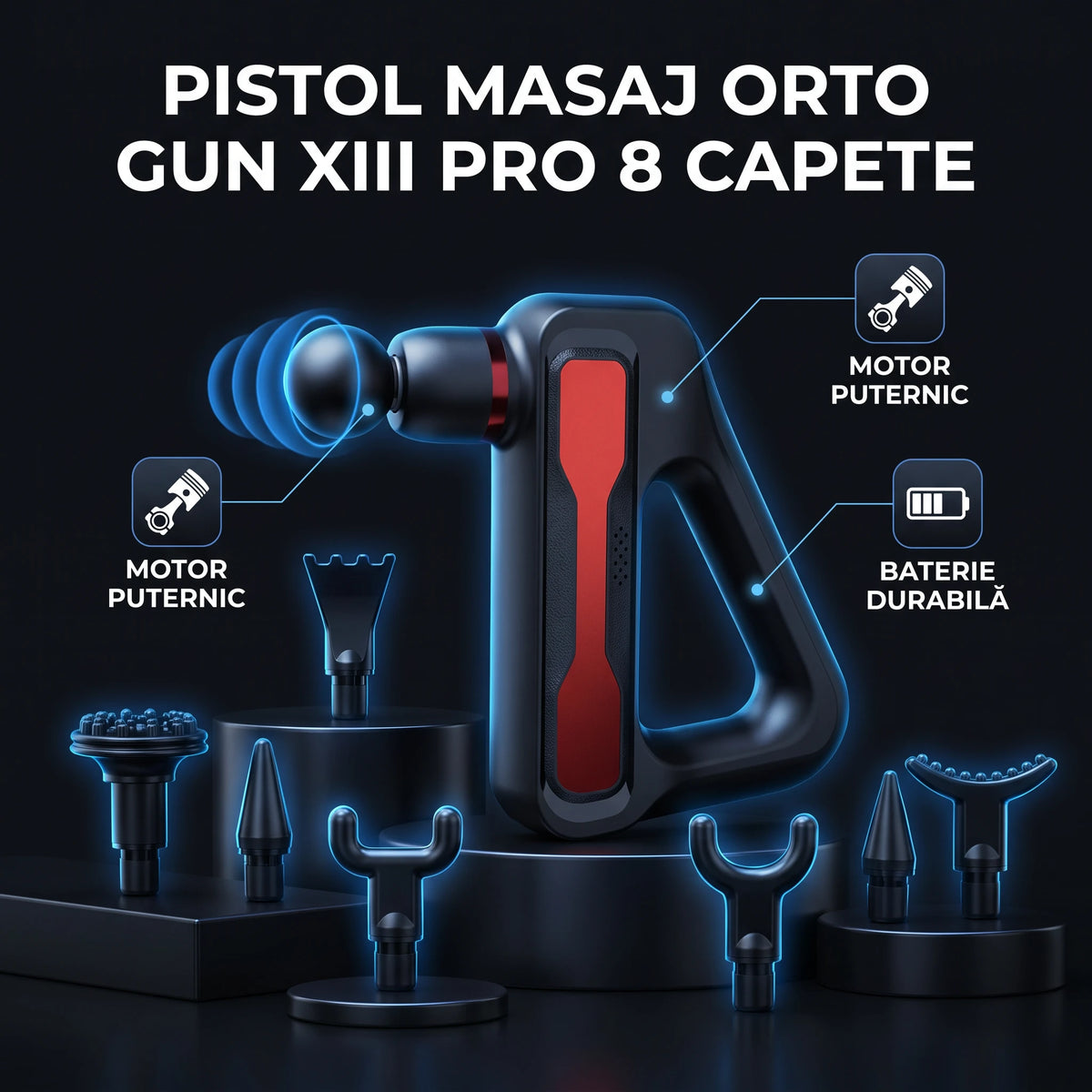 Pistol masaj profesional ORTO GUN XIII Pro, imaginea 4