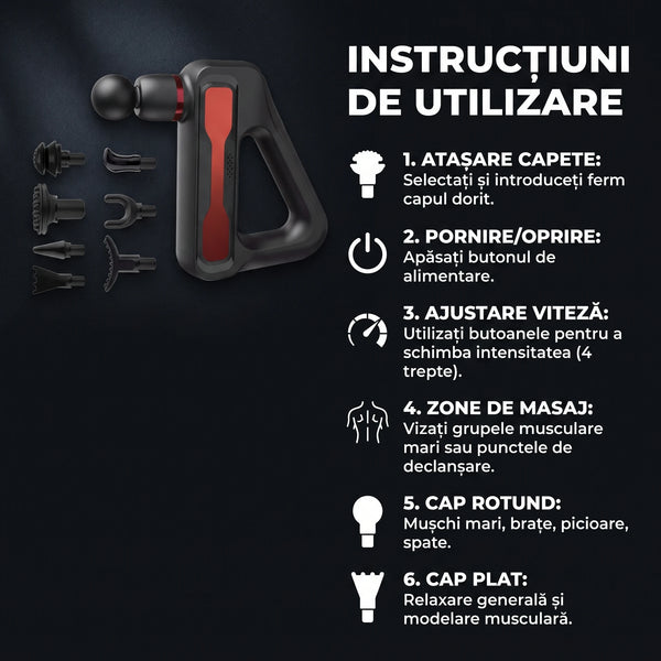 Pistol masaj profesional ORTO GUN XIII Pro, imaginea 8