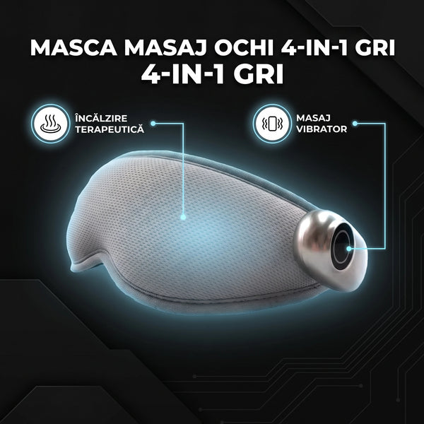 Masca de masaj pentru ochi cu compresă cald-rece 4 în 1