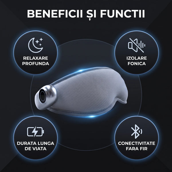 Mască masaj ochi cu vibrații și compresă cald-rece, imaginea 6