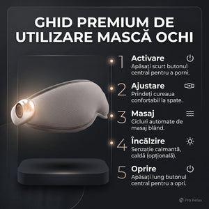 Mască masaj ochi cu vibrații și compresă cald-rece, imaginea 7