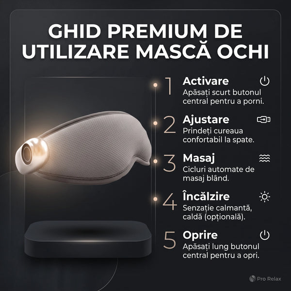 Mască masaj ochi cu vibrații și compresă cald-rece, imaginea 7