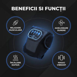 Aparat masaj genunchi cu încălzire și vibrații, imaginea 7