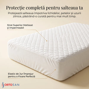 Topperul de saltea cu husă detașabilă