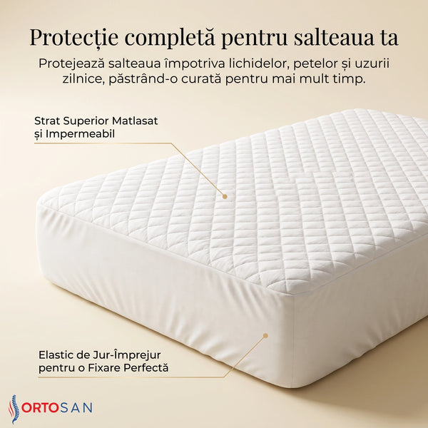 Topperul de saltea cu husă detașabilă
