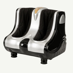 Aparat de masaj gri pentru picioare, gambe și tălpi, cu role Shiatsu