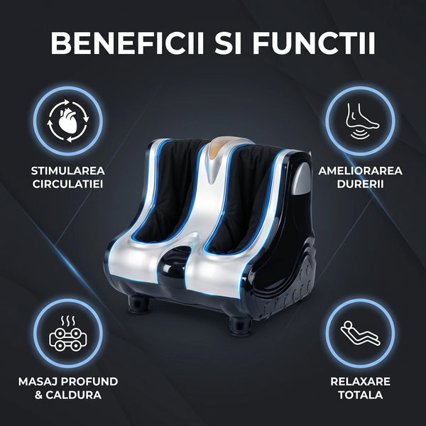 Aparat masaj picioare, gambe și tălpi cu role Shiatsu, imaginea 7
