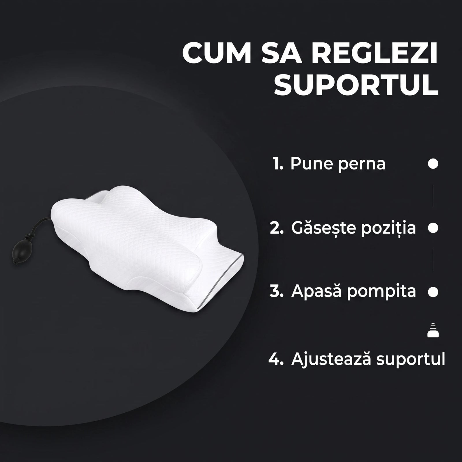 Pernă cervicală ortopedică CERVI-SAN Ortho, imaginea 5
