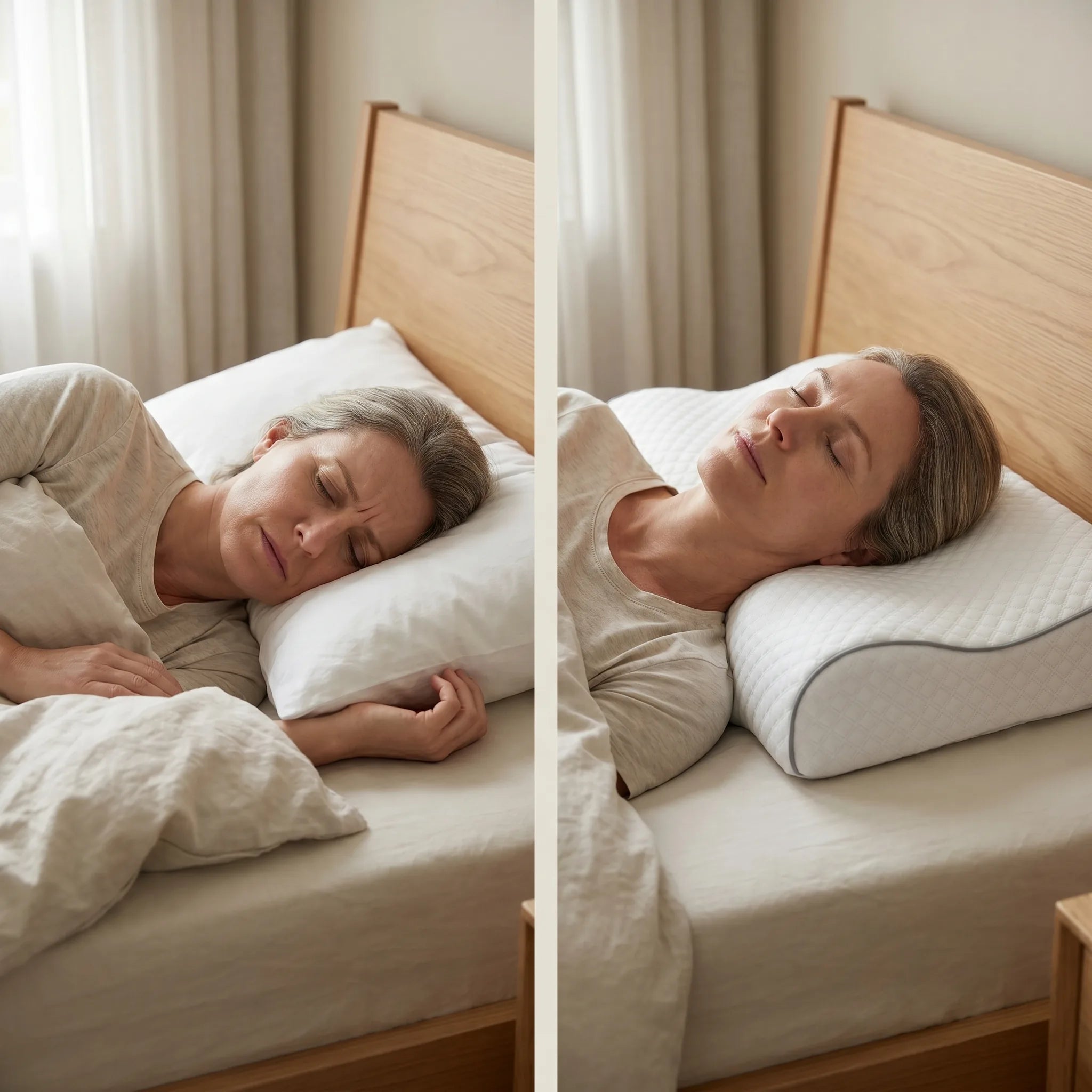 Perna cervicala ortopedica CERVI-SAN Ortho reglabila memory foam, husa lavabila – imaginea 5