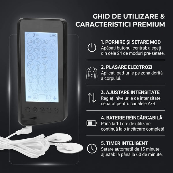 Electrostimulator TENS/EMS wireless pentru tot corpul, imaginea 8