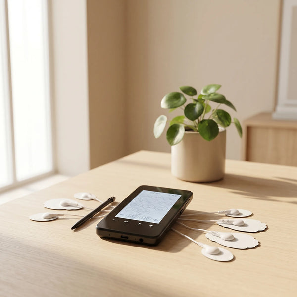 Electrostimulator TENS/EMS pentru tot corpul, cu electrozi si display touchscreen – imaginea 4