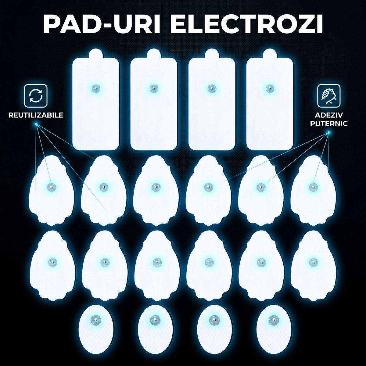 Electrozii autoadezivi cu prindere pe capsă
