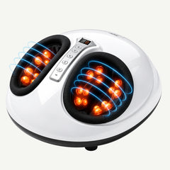 Aparat de masaj Shiatsu 360° pentru picioare, alb