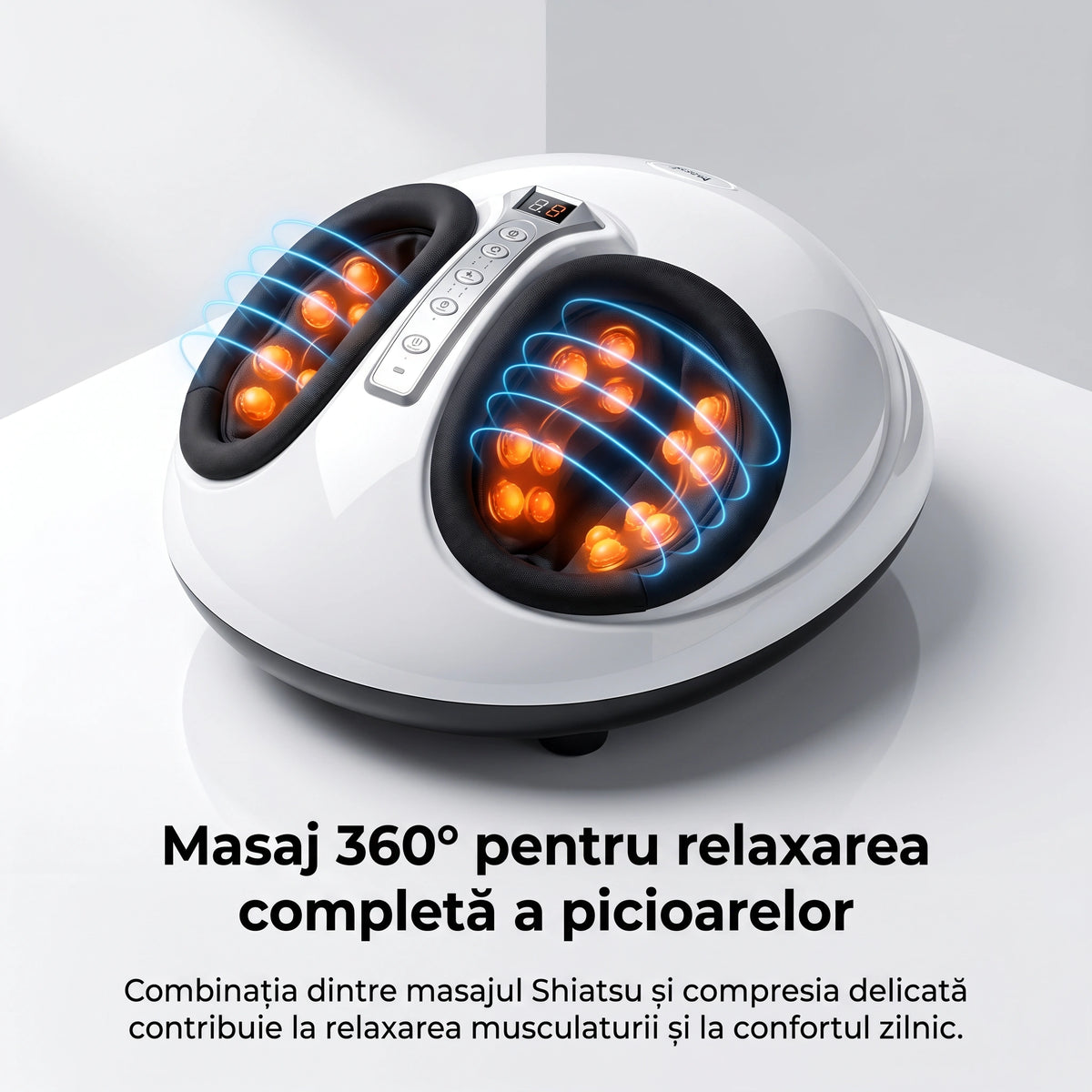 Aparatul de masaj picioare cu compresie cu aer și telecomandă