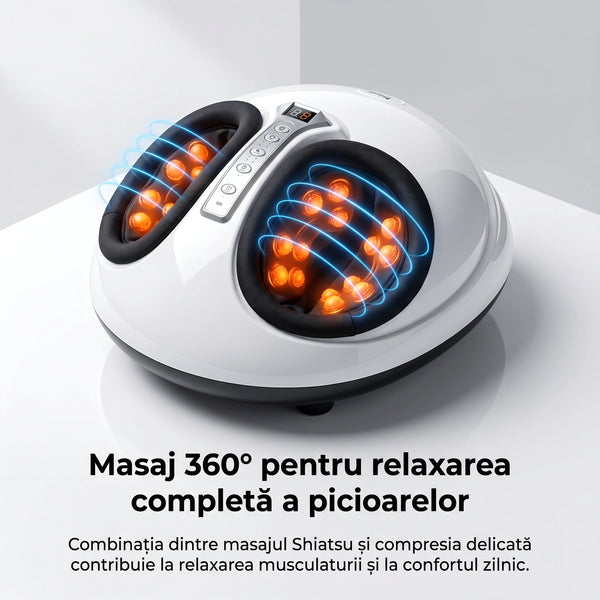 Aparatul de masaj picioare cu compresie cu aer și telecomandă