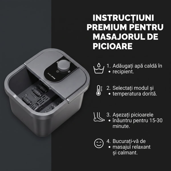 Aparat masaj picioare cu cădiță de pedichiură, imaginea 6