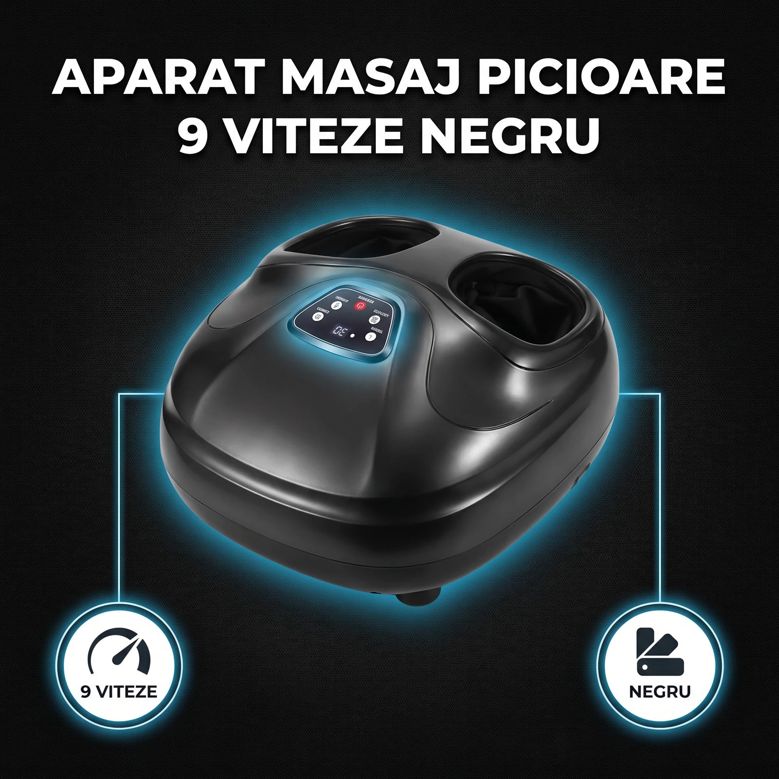 Aparat masaj picioare cu încălzire și 9 viteze, imaginea 5