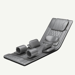 Saltea de masaj Shiatsu gri pentru corp întreg, cu airbag