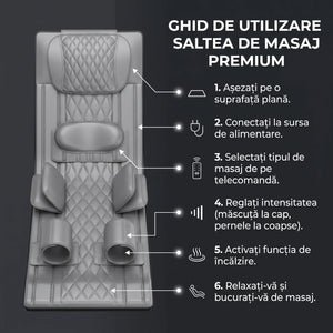Saltea masaj corp întreg Shiatsu cu airbag, imaginea 7