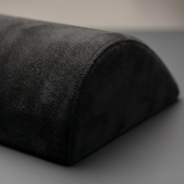 Perna/suport ortopedic pentru picioare ORTO 200 memory foam, husa catifea, Negru – imaginea 2