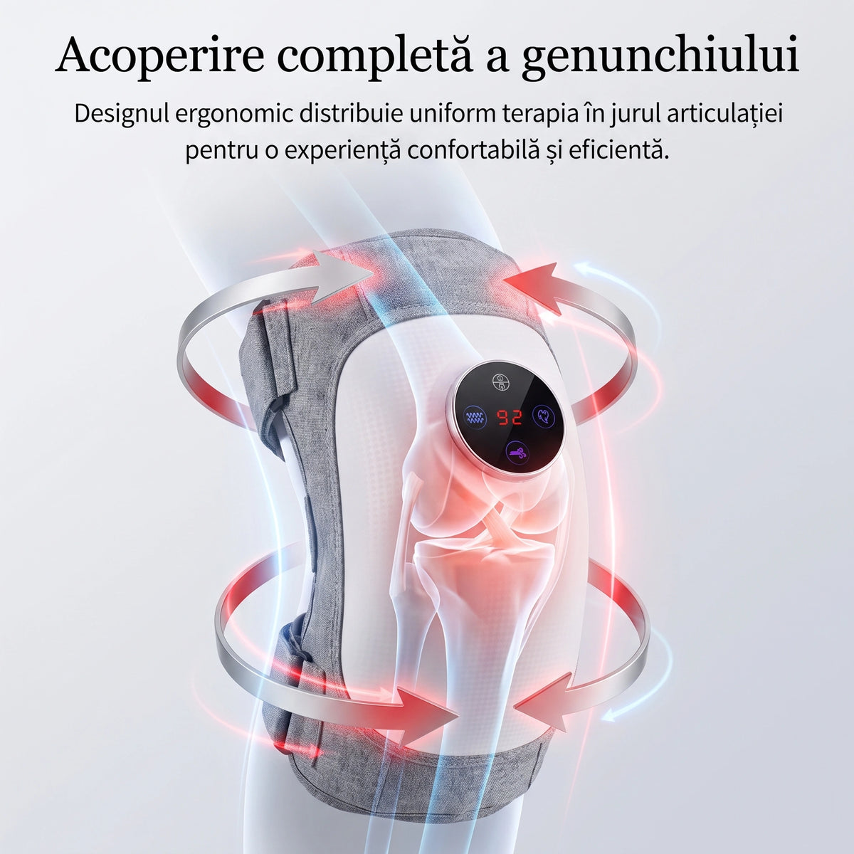 Aparat masaj genunchi 3 în 1 cu compresie aer, imaginea 6