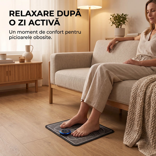 Covorașul EMS pliabil cu 8 moduri de masaj