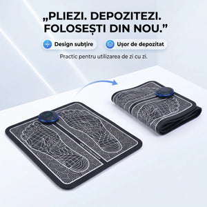 Covoraș masaj picioare EMS pliabil, negru, imaginea 7