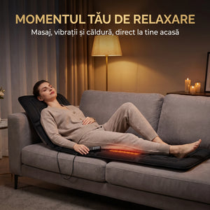 Saltea masaj corp întreg cu încălzire și 10 motoare, imaginea 5