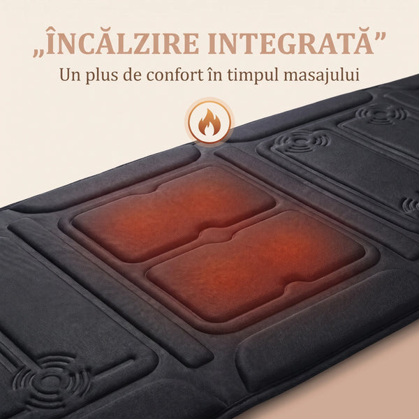 Saltea masaj corp întreg cu încălzire și 10 motoare, imaginea 11