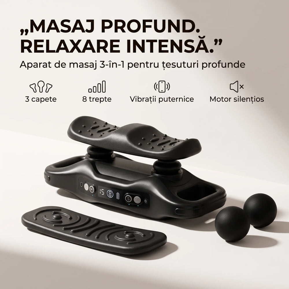 Pistol de masaj cu percuție ORTO GUN pentru țesut profund