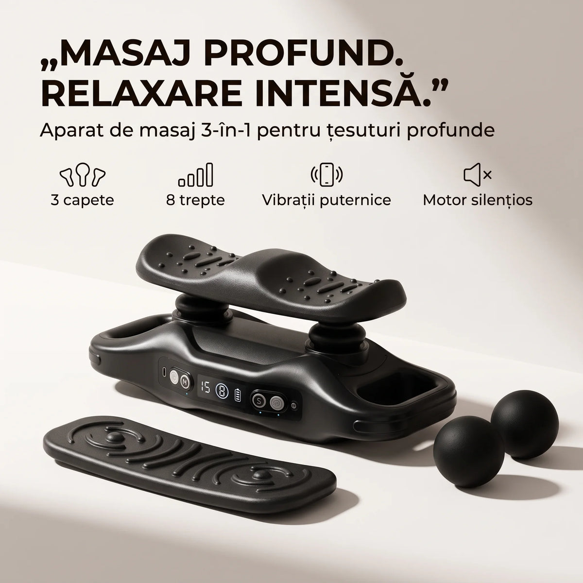 Pistol de masaj cu percuție ORTO GUN pentru țesut profund