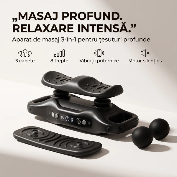 Pistol de masaj cu percuție ORTO GUN pentru țesut profund