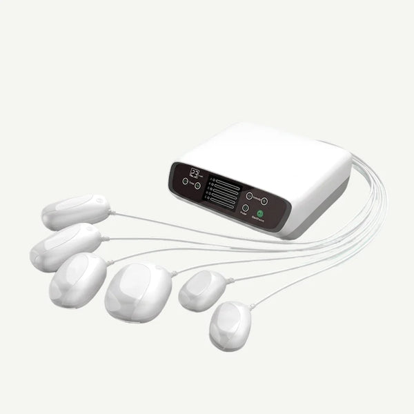 Aparat de magnetoterapie alb, cu 6 sonde pentru corp întreg