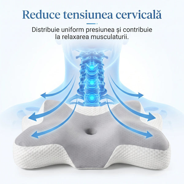 CERVI-SAN RELAX, perna ortopedica pentru toate pozitiile de dormit, amelioreaza durerile cervicale, ofera relaxare – imaginea 6