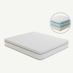 Topper ortopedic saltea spuma memorie infuzie gel, Alb