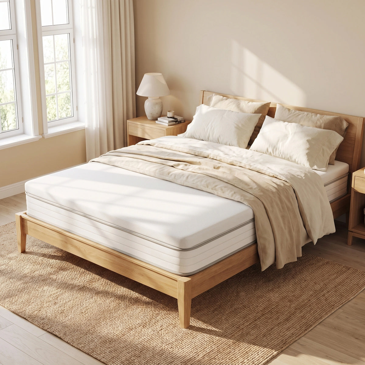 Topper ortopedic saltea spuma memorie infuzie gel, Alb – imaginea 2