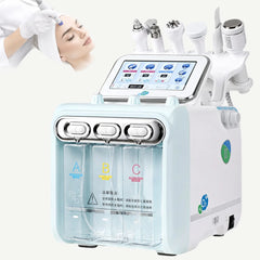 Dispozitiv facial 6 în 1 cu hidrodermabraziune și radiofrecvență