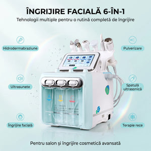 Dispozitiv facial 6 în 1 pentru îngrijirea tenului