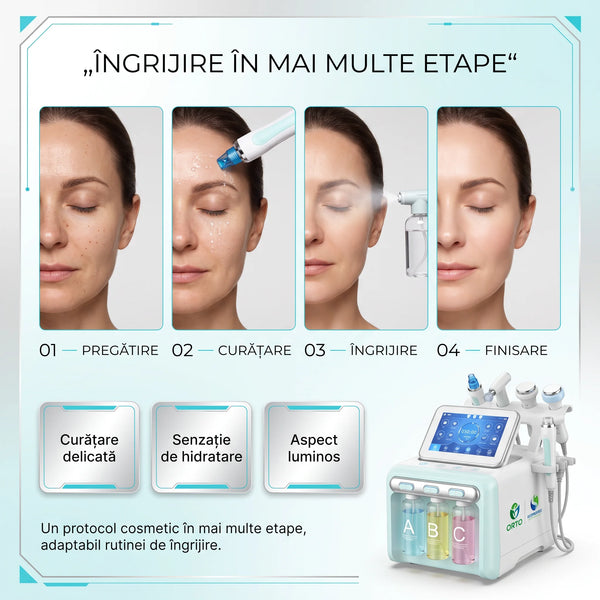 Dispozitiv facial 6 în 1 cu hidrodermabraziune, imaginea 8