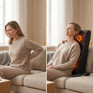 Perna masaj Shiatsu gat si spate cu incalzire, 8 noduri, 3 intensitati – imaginea 5