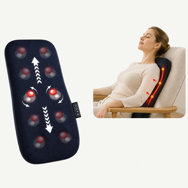 Perna masaj Shiatsu multifunctionala, incalzire, gat/spate/talie/picioare