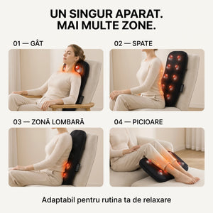 Pernă masaj Shiatsu multifuncțională cu încălzire, imaginea 6